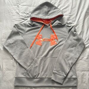 Under Armour Gray Hoodie with Orange Details